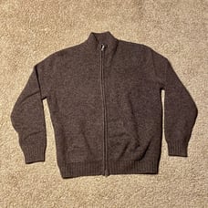 Neiman Marcus 100% wool zip up sweater