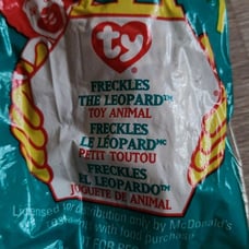 TY teenie beanie baby freckles the leopard
