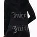 JUICY COUTURE OG Bling Velour Juicy Logo Tracksuit Set in Black Size M