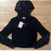 JUICY COUTURE OG Bling Velour Juicy Logo Tracksuit Set in Black Size M