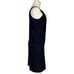 Joseph Ribkoff Women 4 Draped Cocktail Dress Black Beaded Floral Stretch Retro