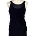 Joseph Ribkoff Women 4 Draped Cocktail Dress Black Beaded Floral Stretch Retro