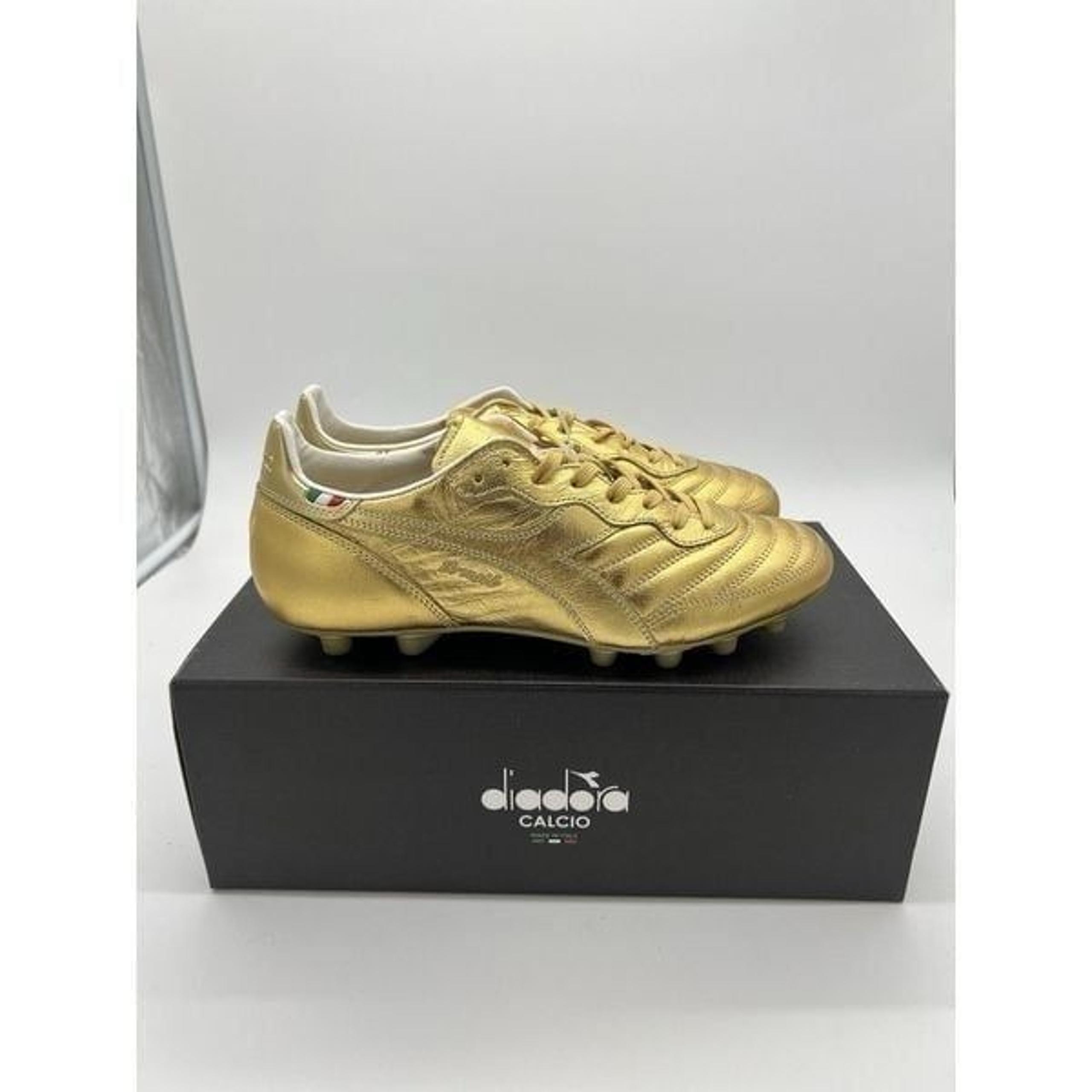 Diadora Brasil Italy OG LT+ MDPU Gold 101178029-85002 Men’s Size 10