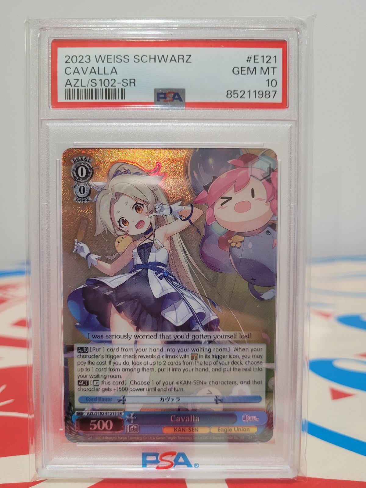 2023 Weiss Schwarz Azur Lane Cavalla AZL/S102-121S SR Super Rare Foil PSA 10