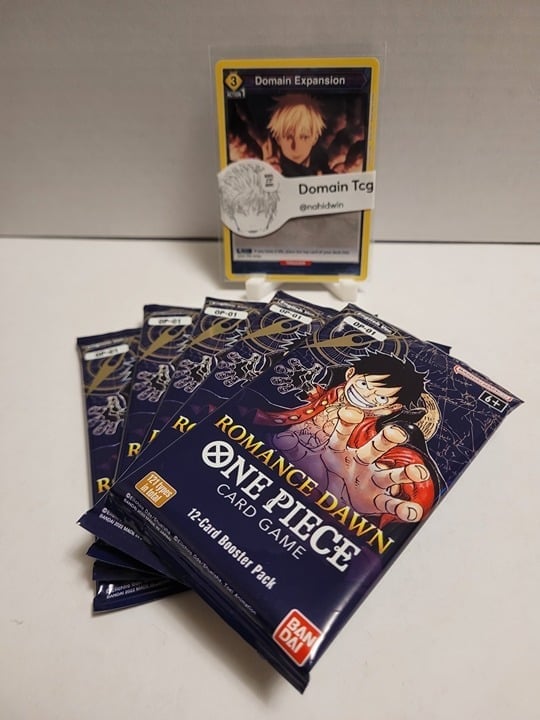 One Piece Card Game tcg Romance Dawn Op-01 bulk booster pack lot x5
