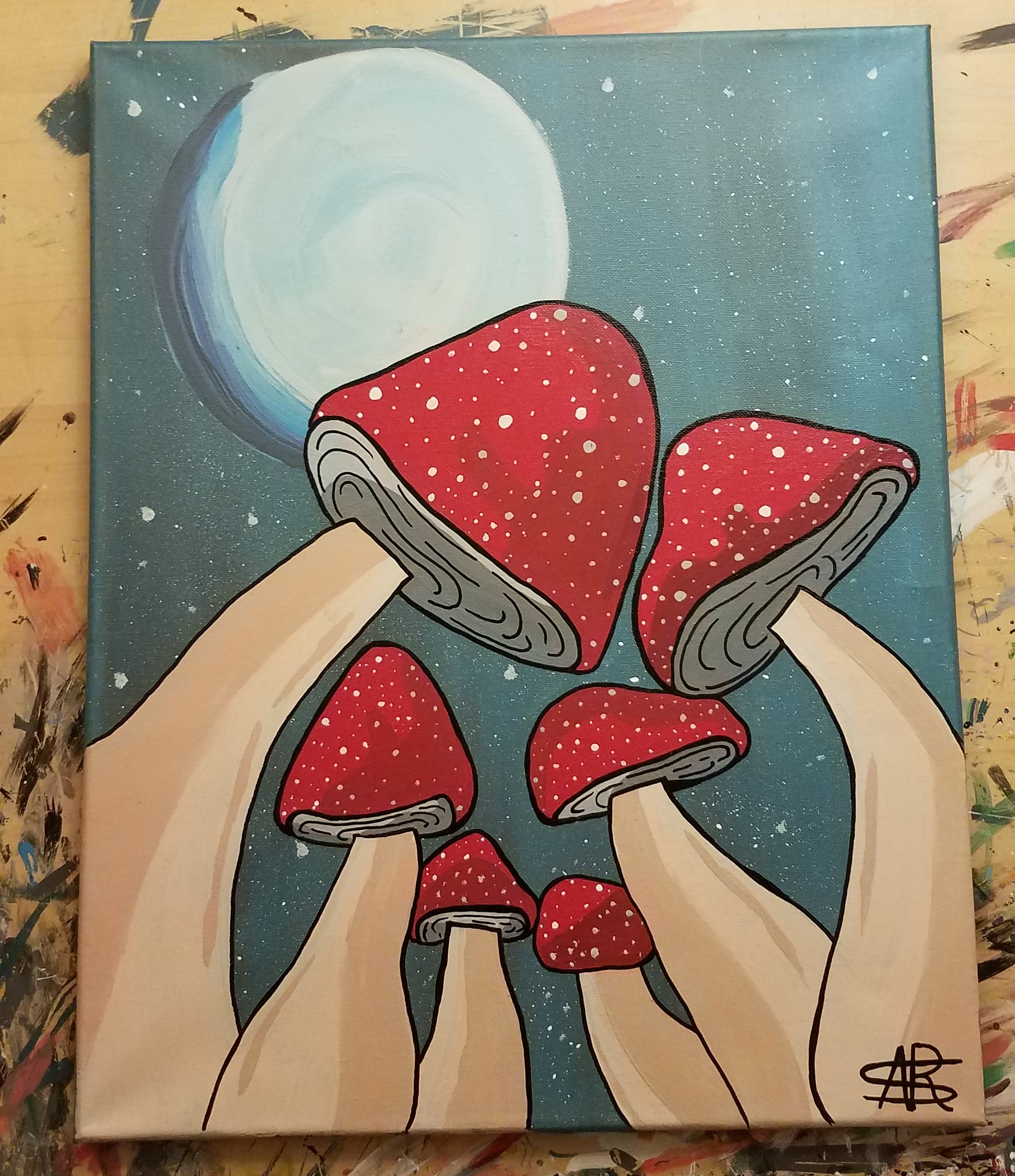 Its a mushroom painting