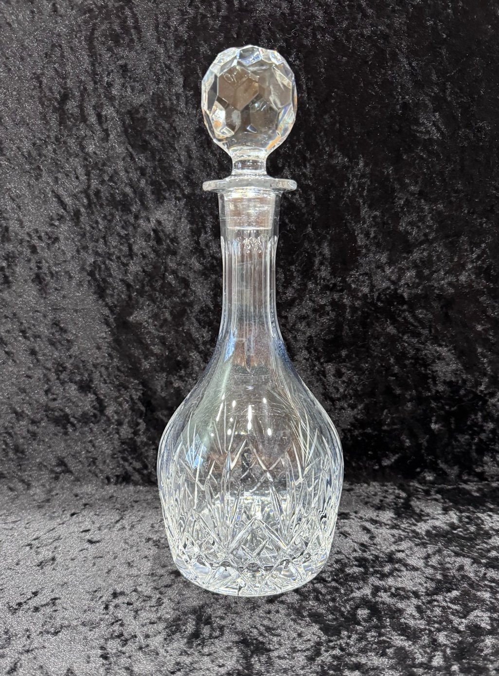 Vintage Crystal Decanter 12” tall