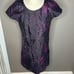 Club Monaco Purple Galaxy Silk Shift Mini Cocktail Dress size 4