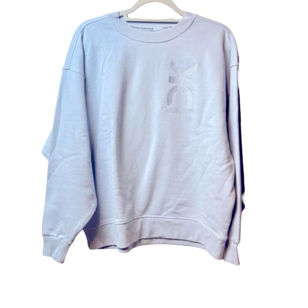 Calvin Klein Women’s Crewneck Sweatshirt & Jogger Pants Lt Blue Size S