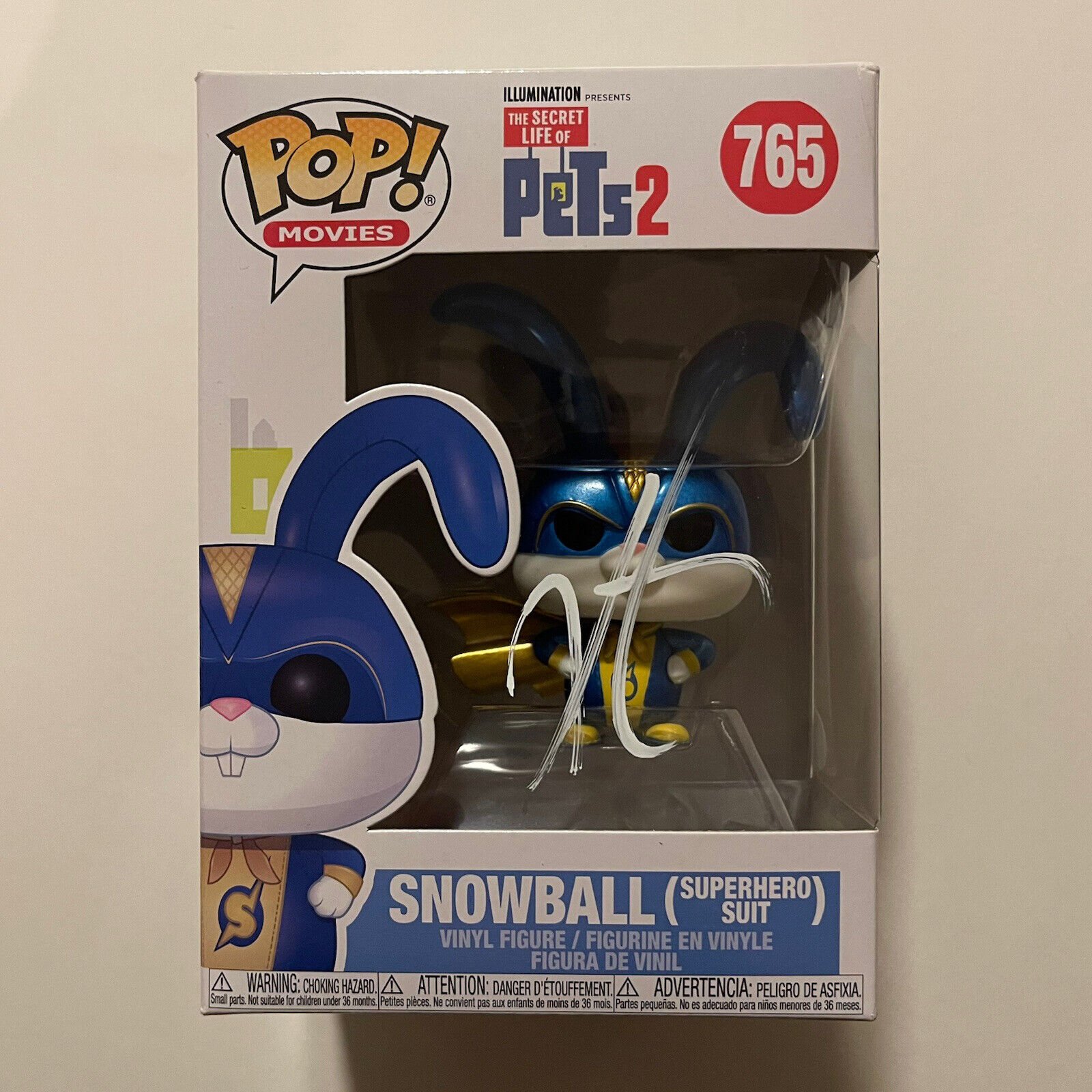 KEVIN HART SIGNED FUNKO POP SNOWBALL SECRET LIFE OF PETS JSA COA