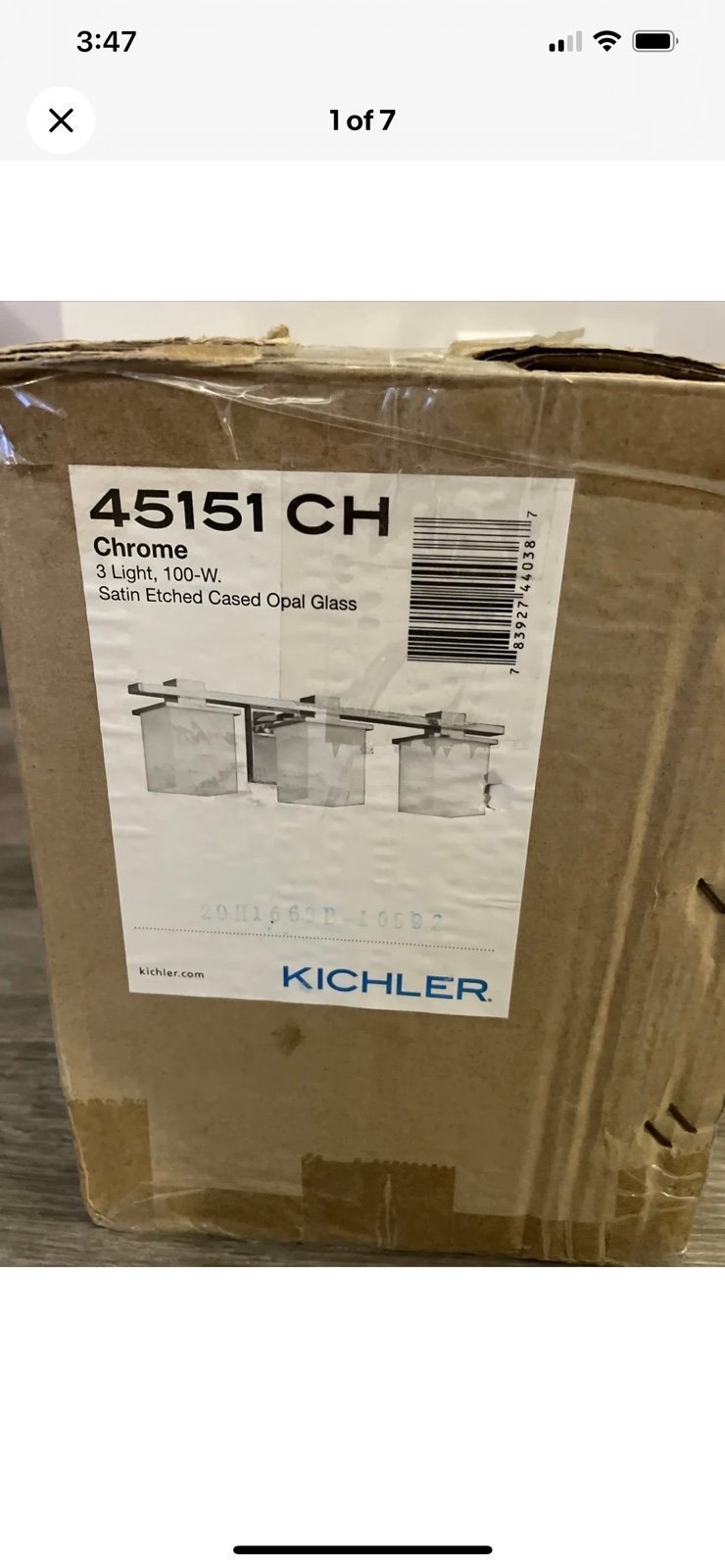 Kichler 45151CH Tully 3 Light 24 Wide Vanity Light Bathroom Fixture