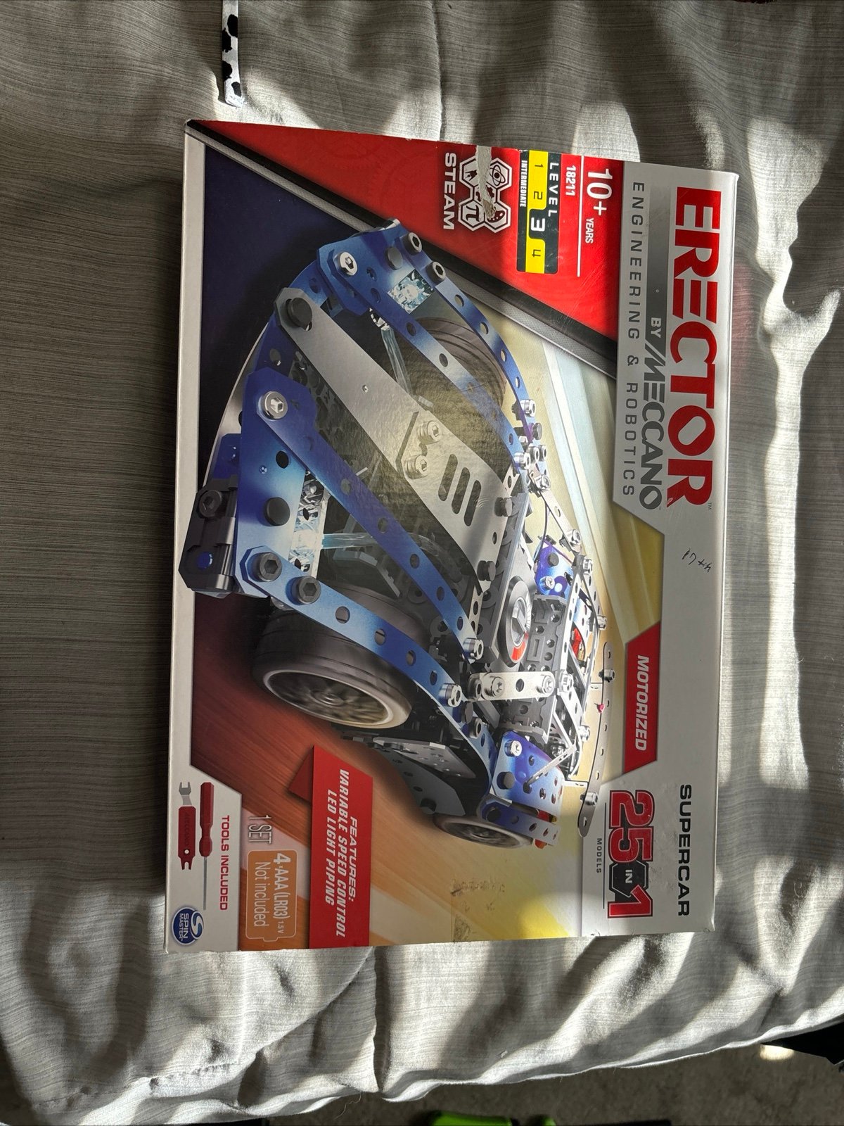 Erector Meccano SuperCar 25-in-1 Motorized Kit 18211 ALREADY BUILT Build Set