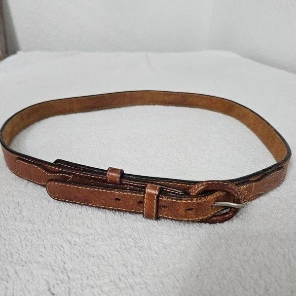 Jordache brown leather belt