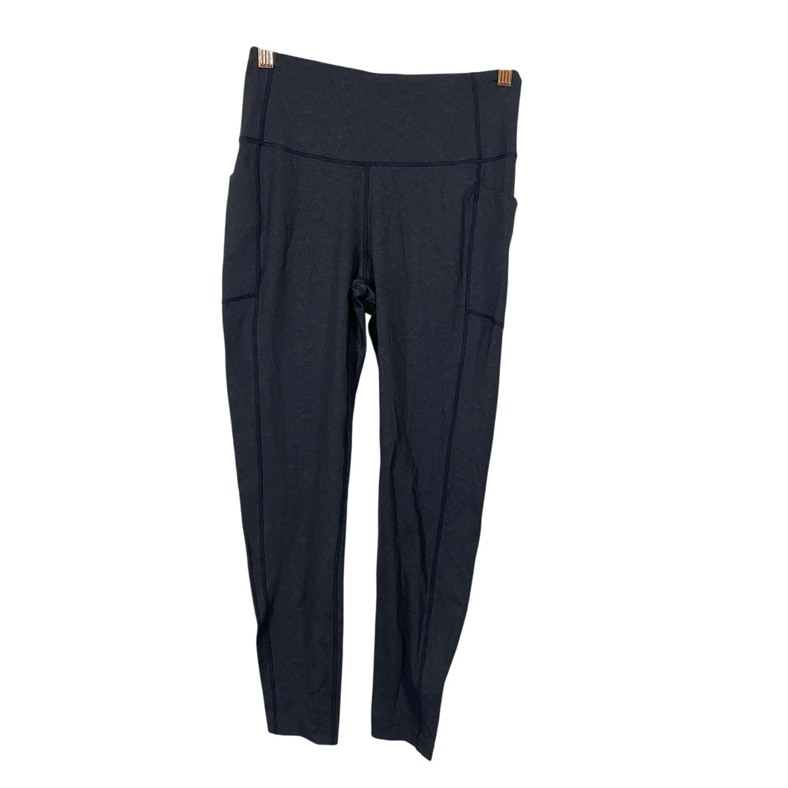 Mondetta Women Performance Luxury Legging Gray Athletic Yoga Side Pockets Size S