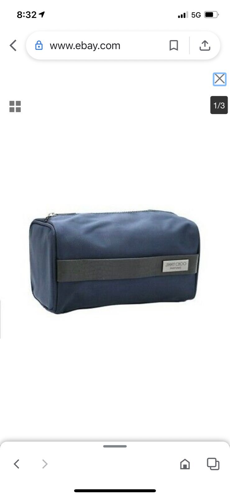 Jimmy Choo Toiletry Pouch Makeup Bag Or