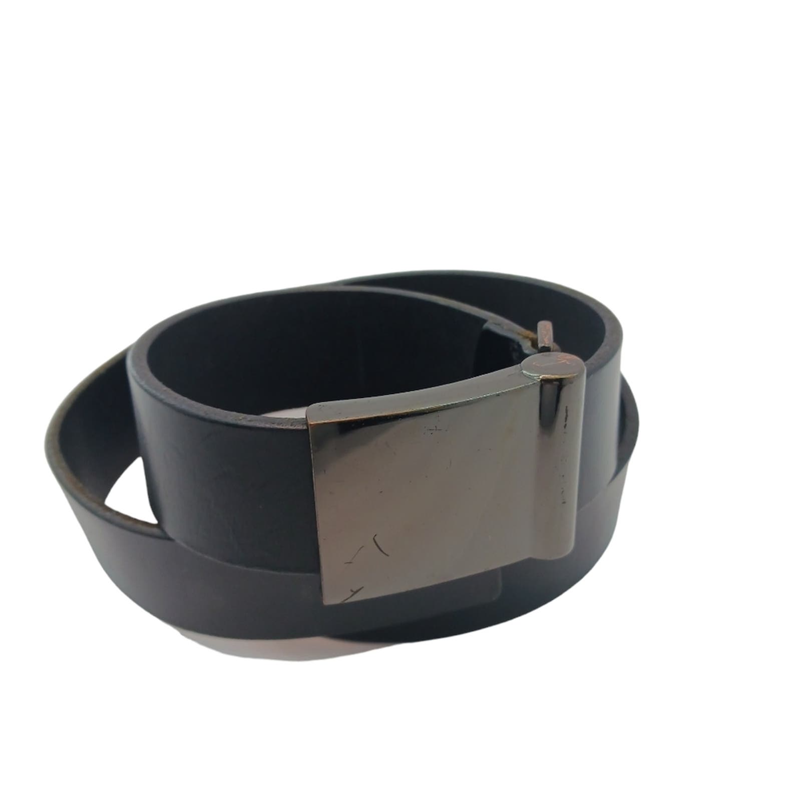 Mens Belt Business Leather Black Contemporary Classic