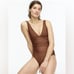 J.CREW Ruched femme one-piece swimsuit NWT plus size 24 BROWN