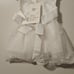 Infants white lace trim 3mths dress