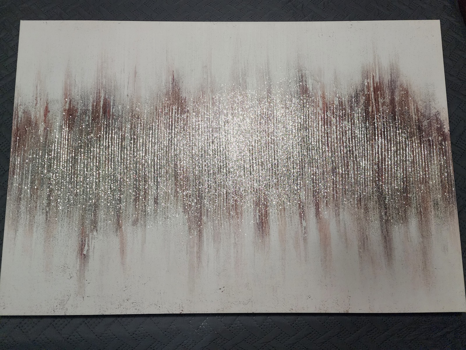 Rose Gold Glitter Wall Art