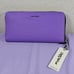 Marc Tetro Zip Around Bichon Frisee Purple Wallet