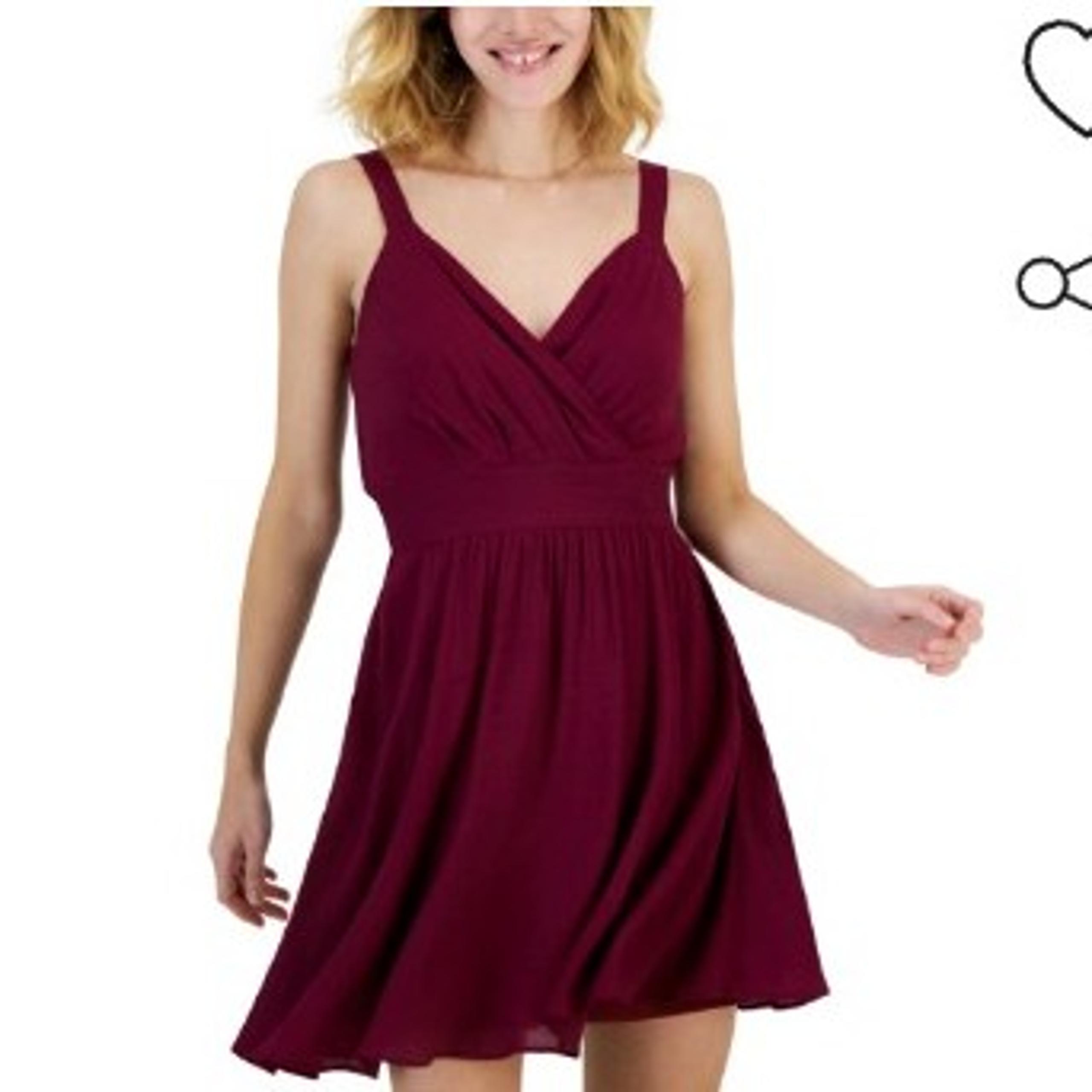 INC size XL for and flare dress. V neck with wide spaghetti straps