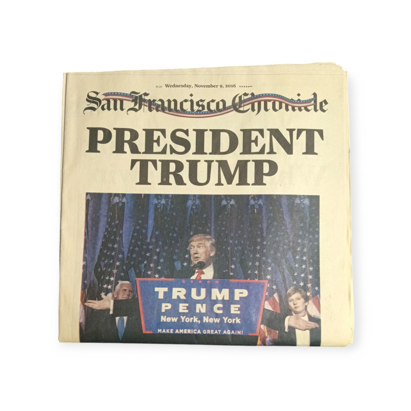 San Francisco chronicle Wednesdays November 9th 2016 president Trump