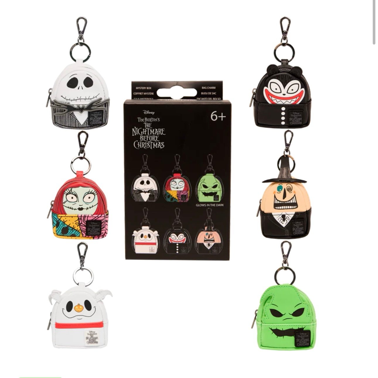 NWT. Mystery bag charm box. Disney Loungefly. The Nightmare Before Christmas Min