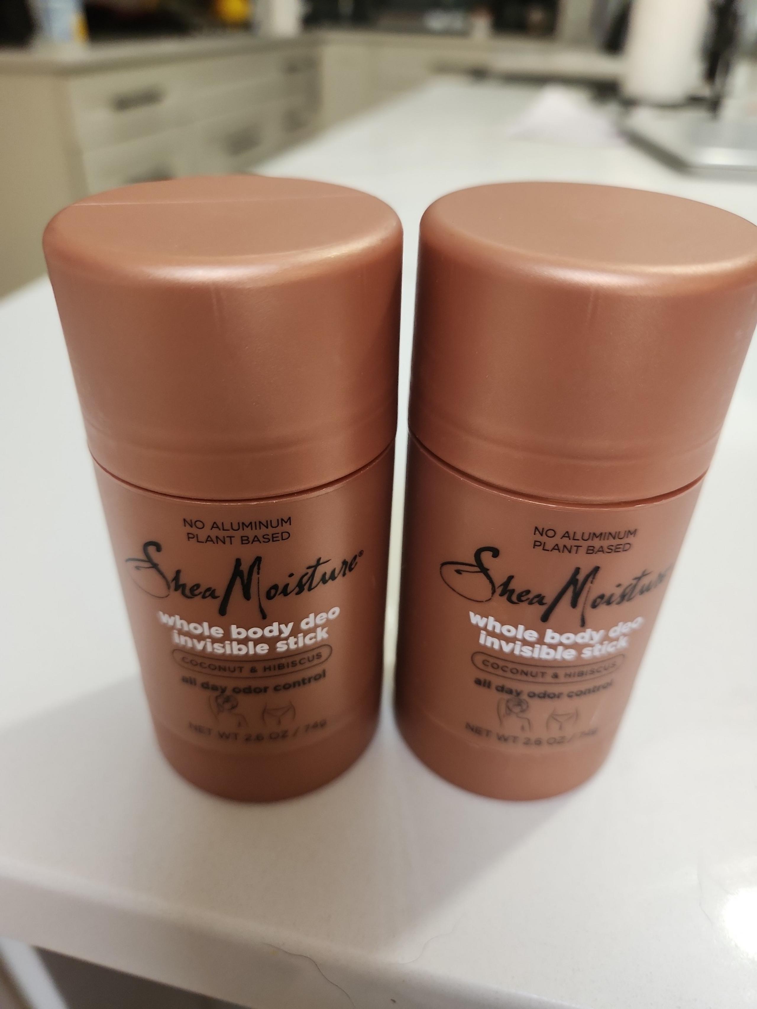 Lot of 2 Shea Moisture Whole body deo invisible stick, 2.6oz new