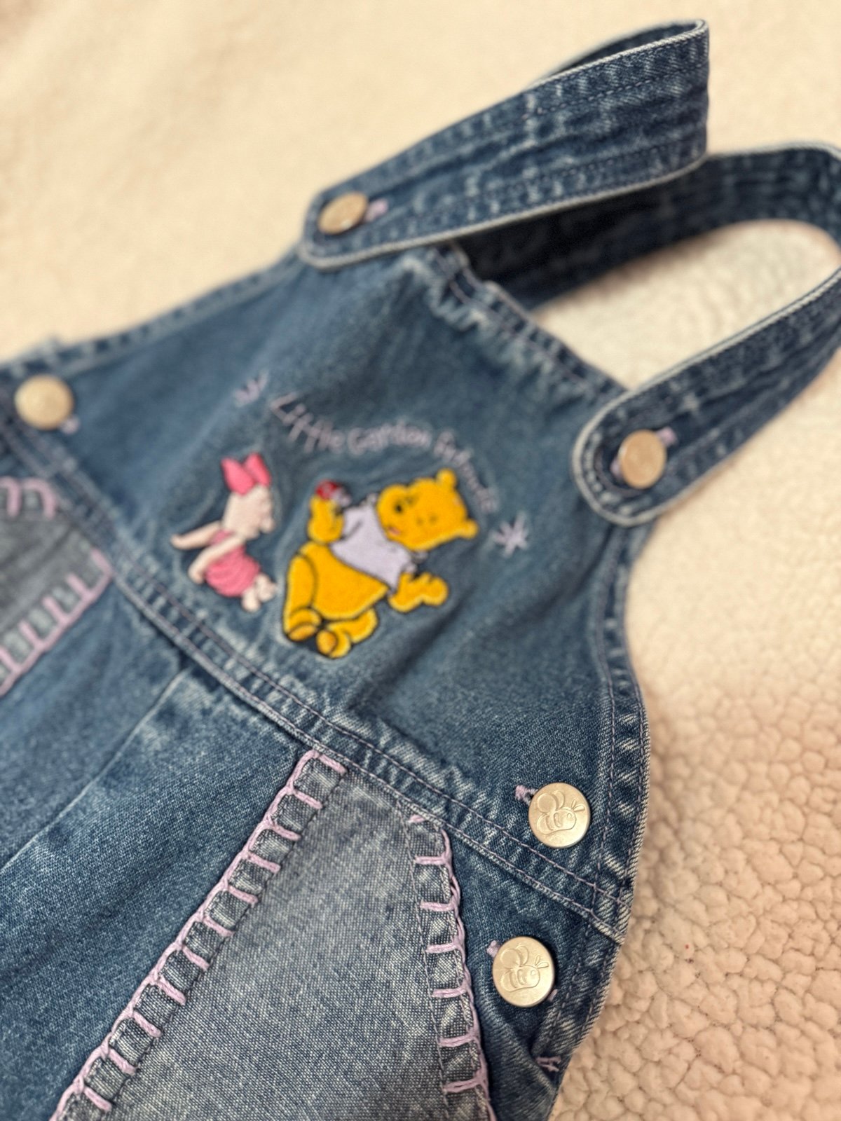 Y2K Winnie the Pooh Overalls