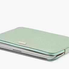 Kate Spade Kenzie Glitter Universal Laptop Sleeve in Seawater NWT