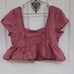 AMERICAN EAGLE Crop Ruffle Top Sz M