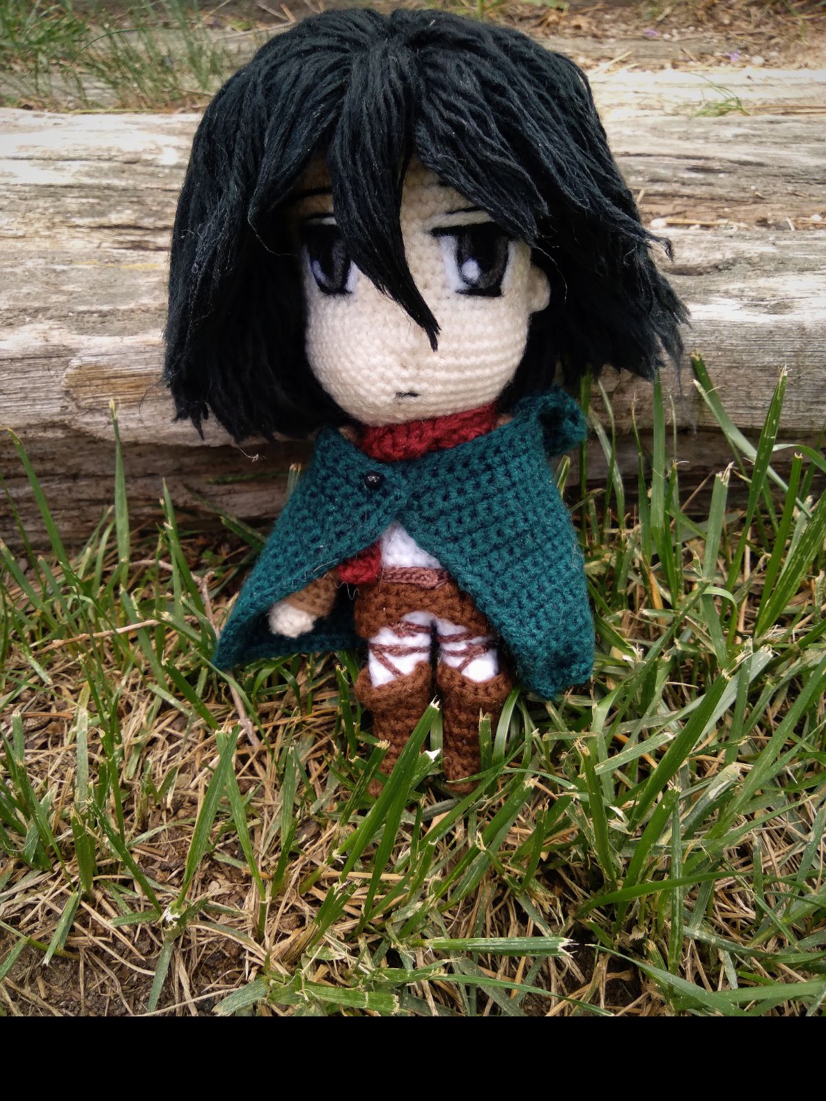 Chibi Cloak Mikasa Doll Attack on Titan