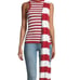 NWT Victoria Tomas Draped One Shoulder Strip Top Size 42 -US 6
