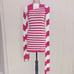 NWT Victoria Tomas Draped One Shoulder Strip Top Size 42 -US 6