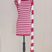 NWT Victoria Tomas Draped One Shoulder Strip Top Size 42 -US 6