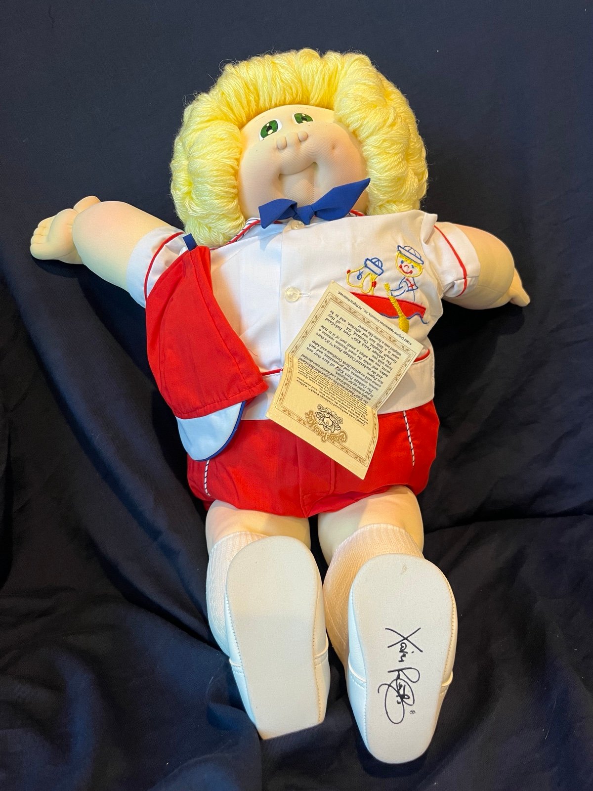 Vintage Cabbage Patch Sailor Doll Xavier Roberts Signed