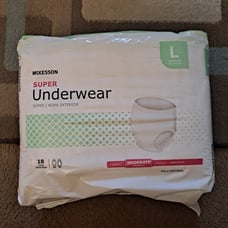 18 McKesson Adult Disposable Cloth Like Underwear Diapers L Moderate Absorbency