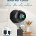 Fingerprint Door Knob Black