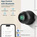 Fingerprint Door Knob Black