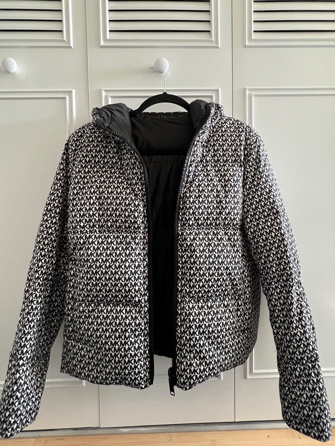 Michael Kors reversible logo puffer jacket