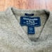 Retro Abercrombie & Fitch Muscle Fit Wool Blend V-Neck Athletic Graphic Sweater.