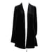 Eileen Fisher NEW 398 Sz PP Black Velour Rayon Silk Jacket Wrap