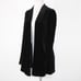Eileen Fisher NEW 398 Sz PP Black Velour Rayon Silk Jacket Wrap