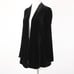 Eileen Fisher NEW 398 Sz PP Black Velour Rayon Silk Jacket Wrap
