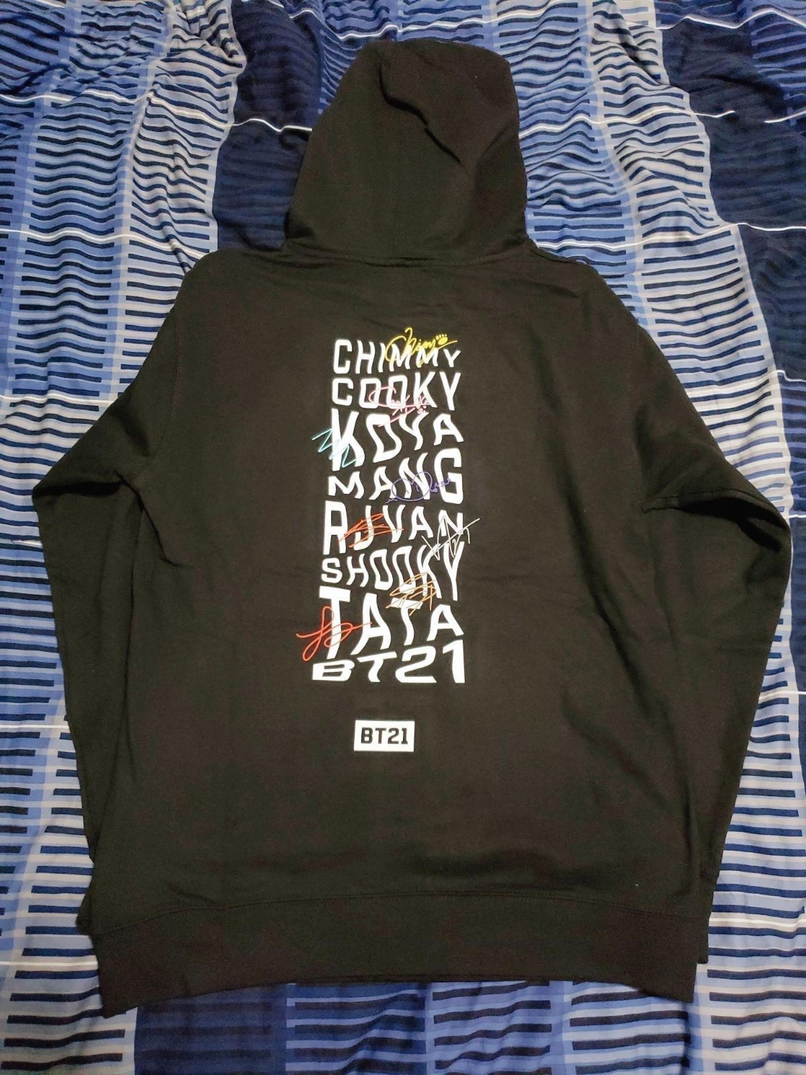 BT21 X ASSC Limited Black Hoodie Sweater Authentic & New