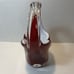 Art Glass Split Handle Cased Glass Basket Great Quality Polished Bottom Heavy
