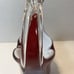 Art Glass Split Handle Cased Glass Basket Great Quality Polished Bottom Heavy