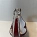 Art Glass Split Handle Cased Glass Basket Great Quality Polished Bottom Heavy