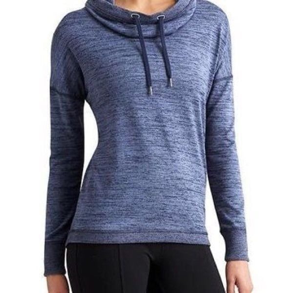 Athleta Blissful Cowl Sweater Sz small Blue