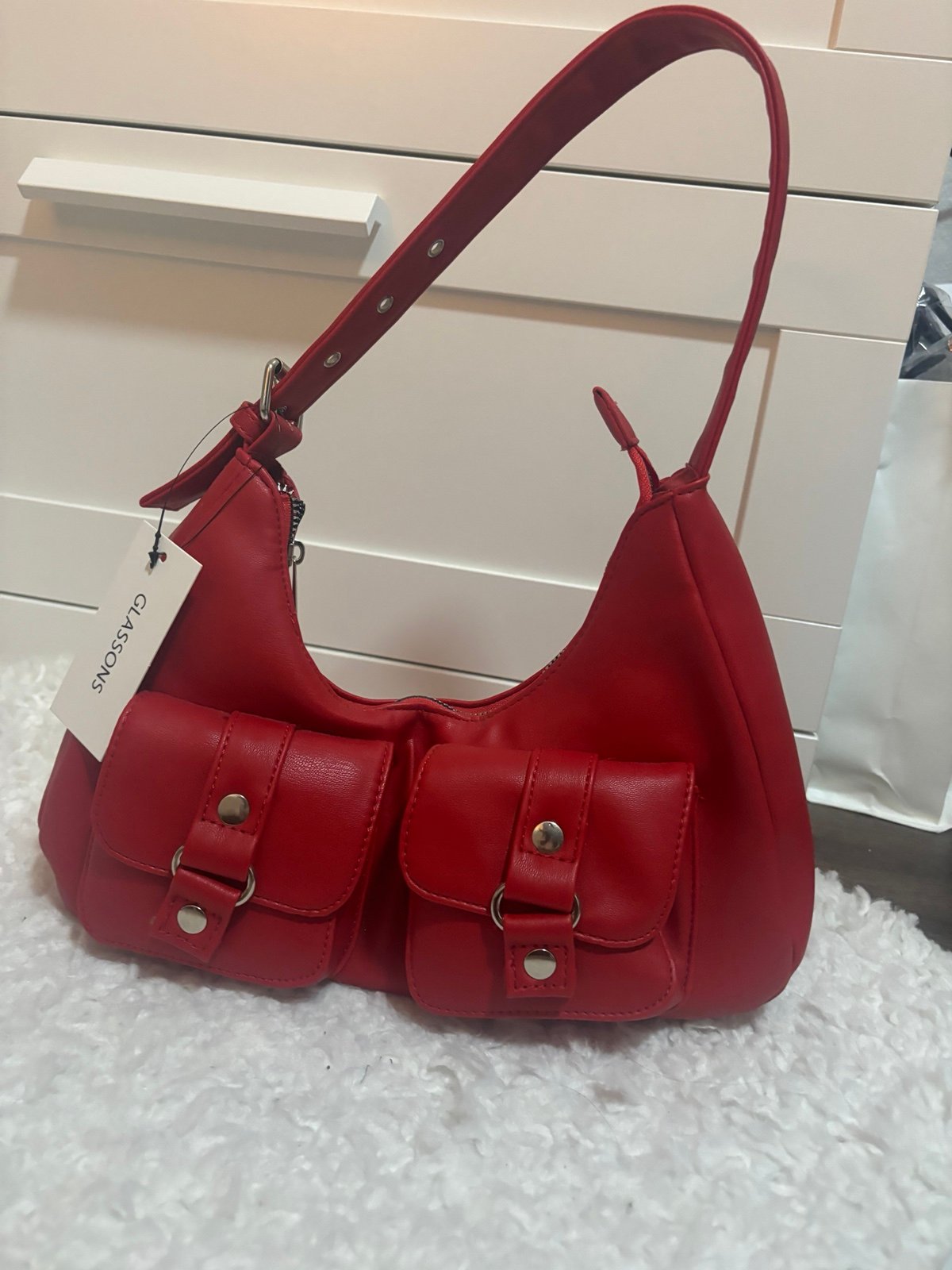 Red Glassons Purse